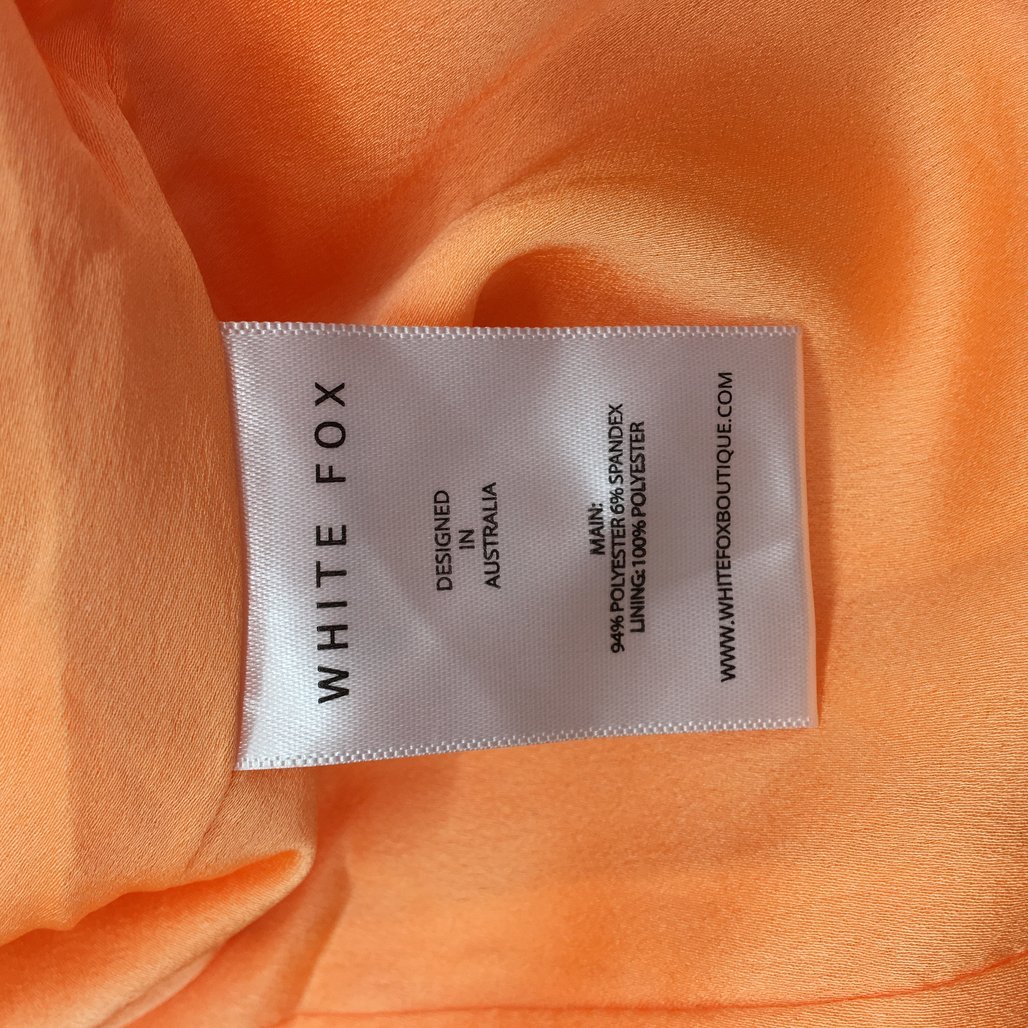 White Fox Long Island Peach Orange Double Breasted Blazer Dress Ladies Sz S NEW - Image 7