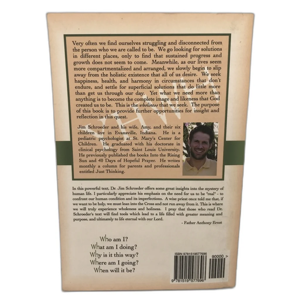 Wholiness by James F. Schroder Book Paperback NEW - Image 2